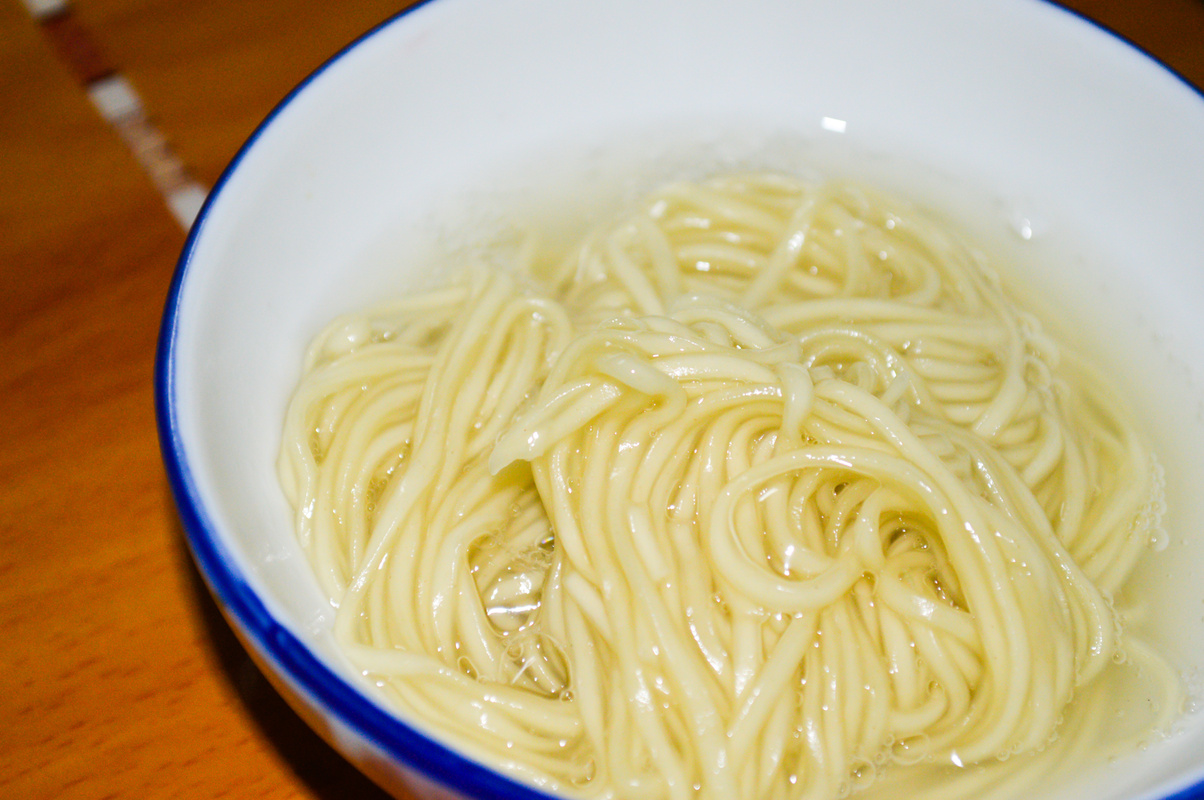 Chinese  noodles, which means prosperity and longevity