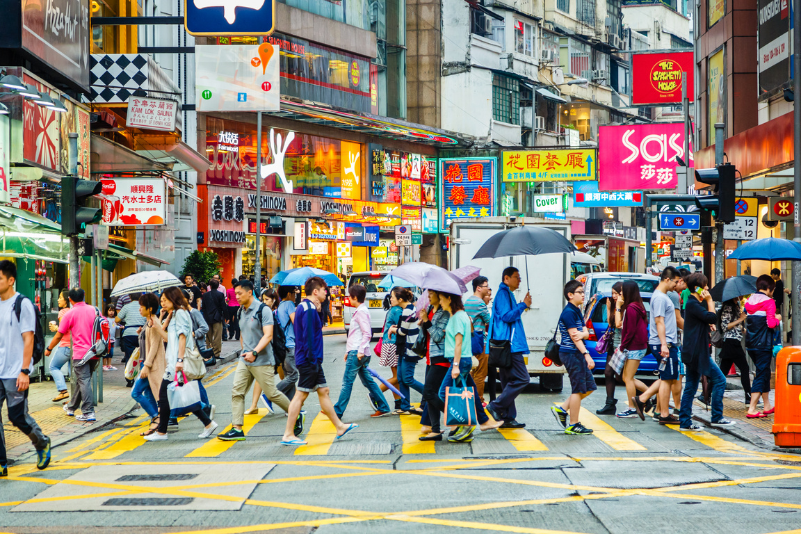 Crowded Hong Kong