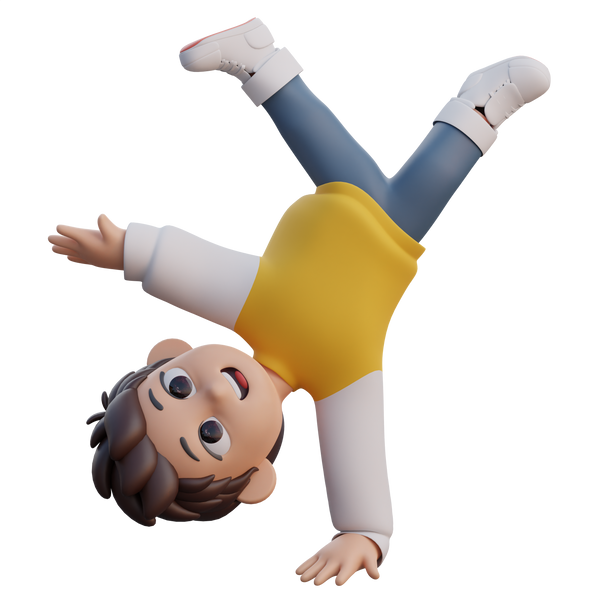 Boy Breakdance 3D Character